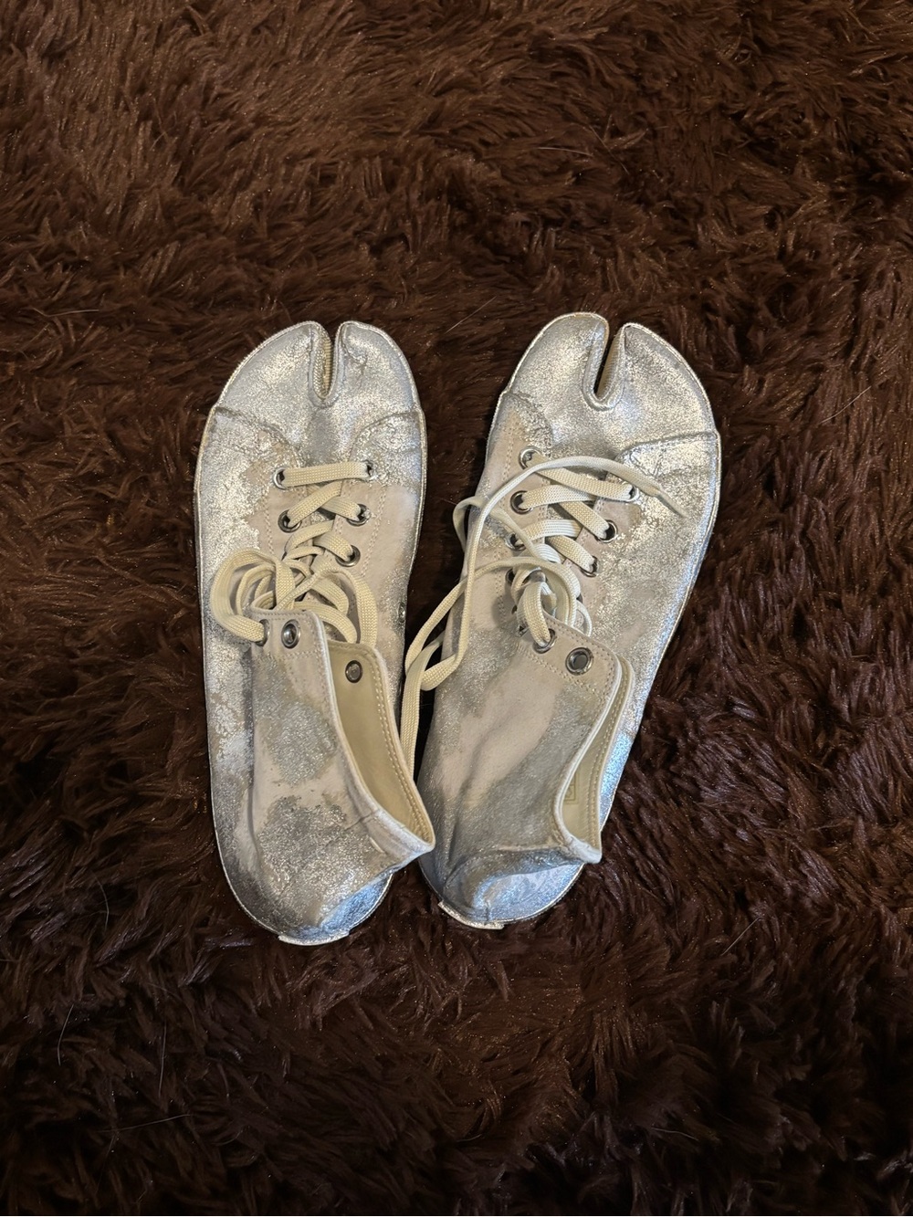 Maison Martin Margiela Silver Tabi Sneakers